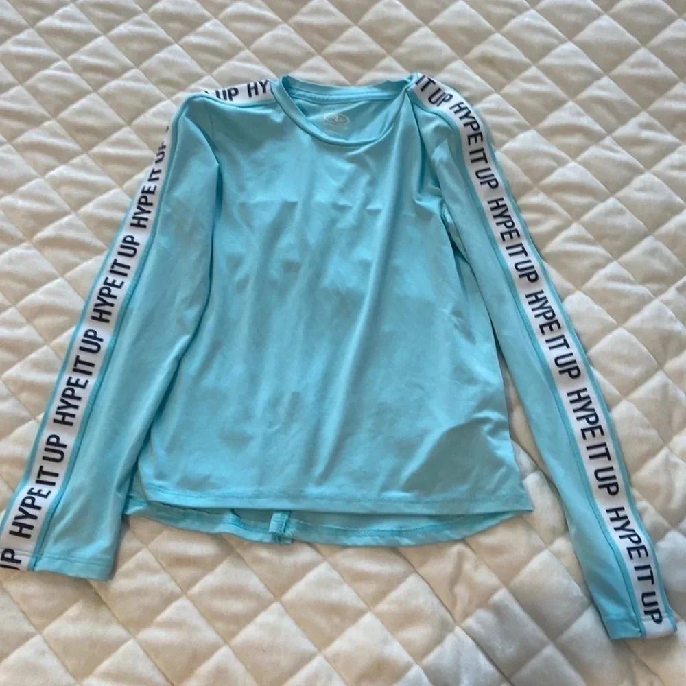 Athletic Works girls long sleeve, size XS 4/5, Hype It Up